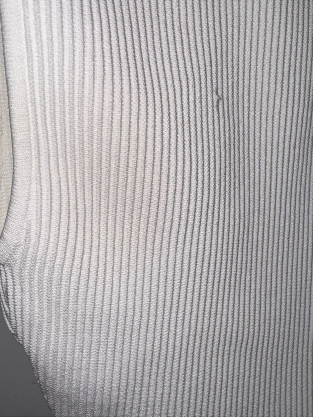 Babaton Cream Ribbed Cropped Tank Top - Picture 9 of 9